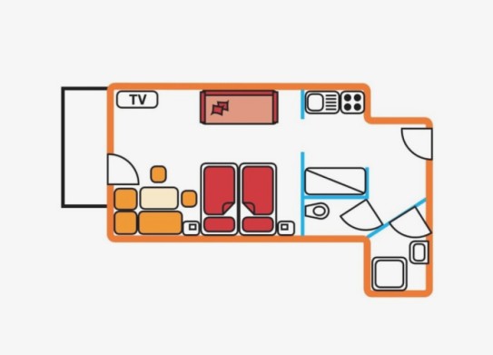 Skizze Appartement A Markushof Wagrain-Kleinarl