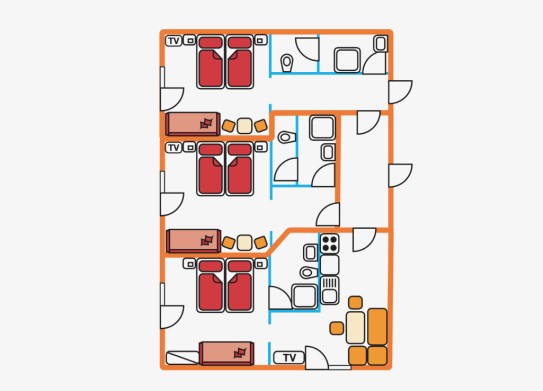 Skizze Appartement G Wagrain-Kleinarl