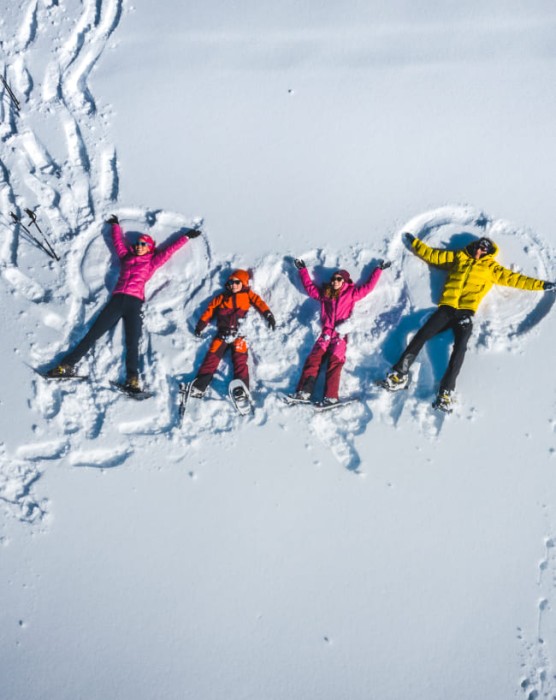 Engel im Schnee - Familien-Winterurlaub